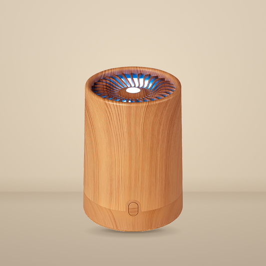 USB aroma diffuser - humidifier with wood grain texture